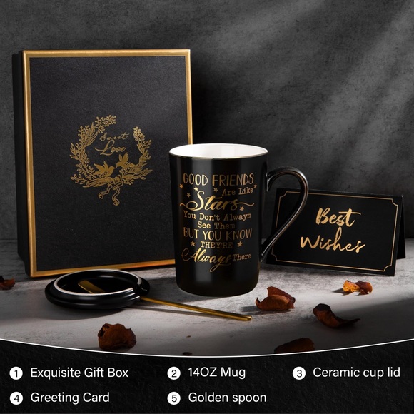 NWT Best Friend Gift Ideas and Christmas Gifts Ceramic 14 oz Mug - Picture 2 of 10